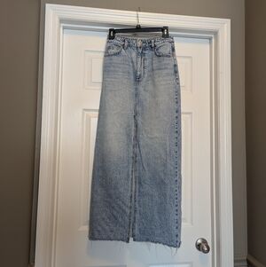 Stradivarius Jean Maxi Skirt US 4